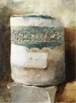 約翰 辛格 薩金特 Persian Artifact with Faience Decoration 約翰 辛格 薩金特 Persian Artifact with Faience Decoration